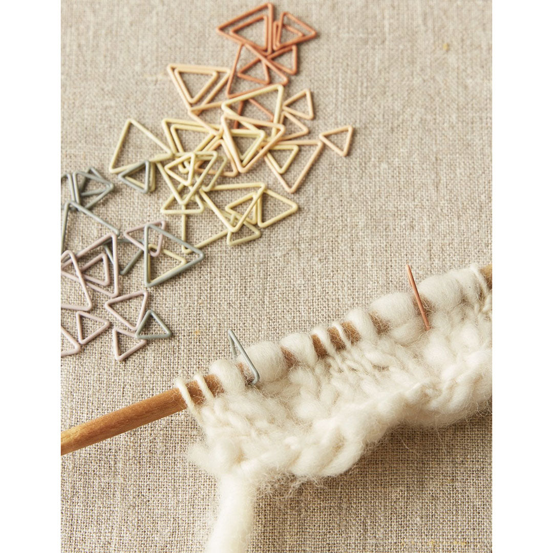 Cocoknits silmukkamerkit Triangle Earth Tones – 54 kpl