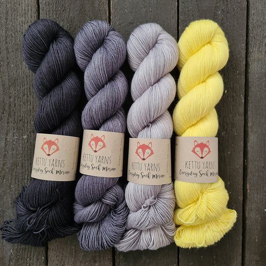 Kettu Yarns - Yellow Submarine yarn set - 400 g