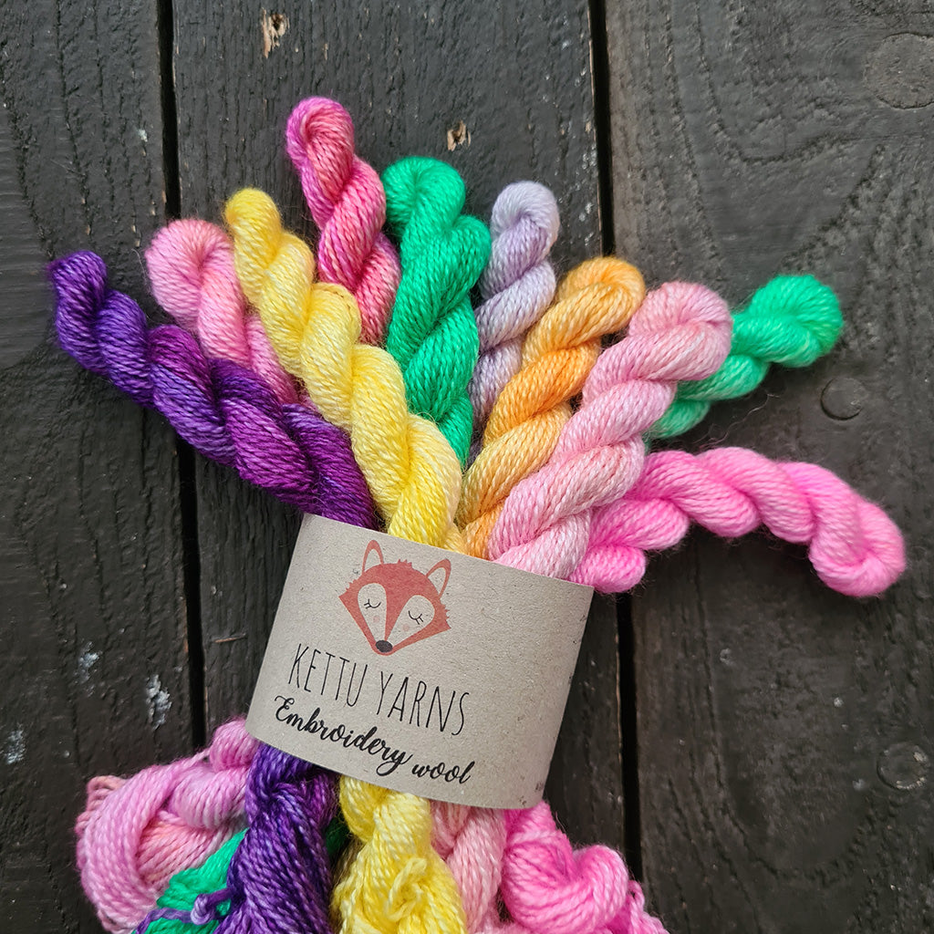 Kettu Yarns - Embroidery Wool - Summer Garden Collection - 30 g