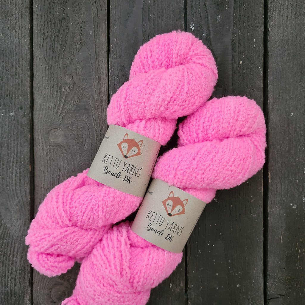 Kettu Yarns - Boucle DK - Bubblegum - 100 g