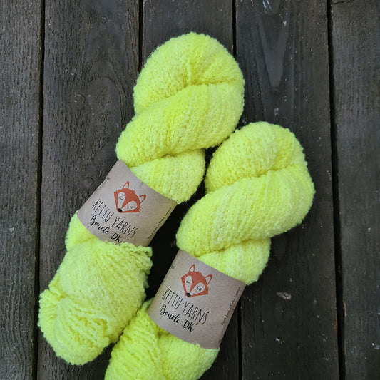 Kettu Yarns - Boucle DK - Soft Neon Yellow - 100 g