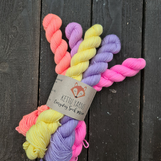Kettu Yarns - Everyday Sock Merino setti - Best Summer Moments - 100 g