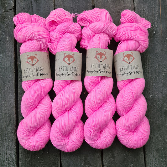 Kettu Yarns - Everyday Sock Merino - Bubblegum - 100 g