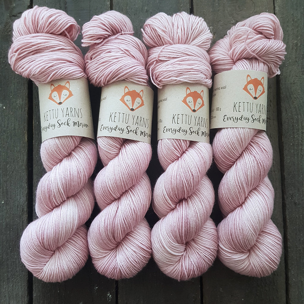 Kettu Yarns - Everyday Sock Merino - Dusty Rose - 100 g