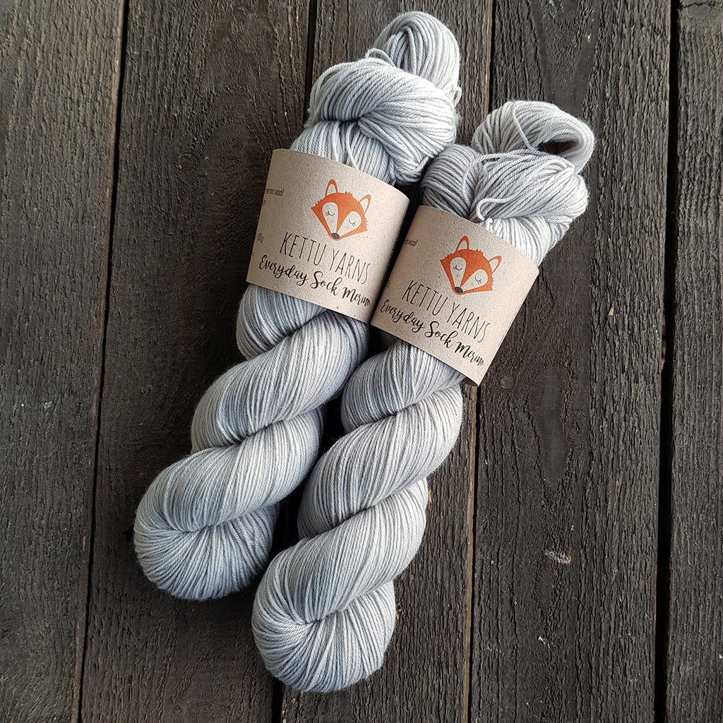 Kettu Yarns - Everyday Sock Merino - Fog - 100 g