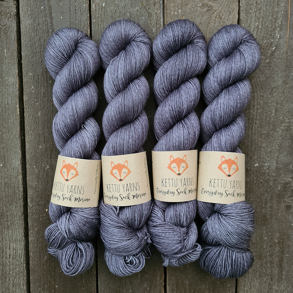 Kettu Yarns - Everyday Sock Merino - Smoke - 100 g