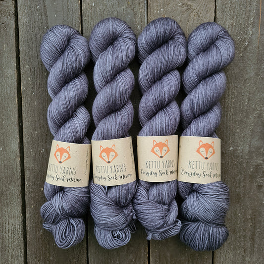 Kettu Yarns - Everyday Sock Merino - Smoke - 100 g