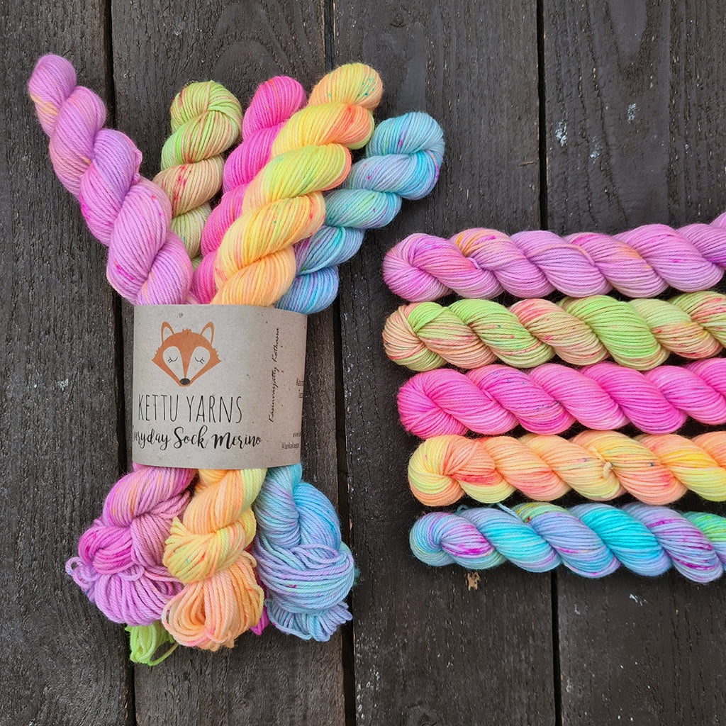 Kettu Yarns - Everyday Sock Merino setti - Wild Child - 100 g