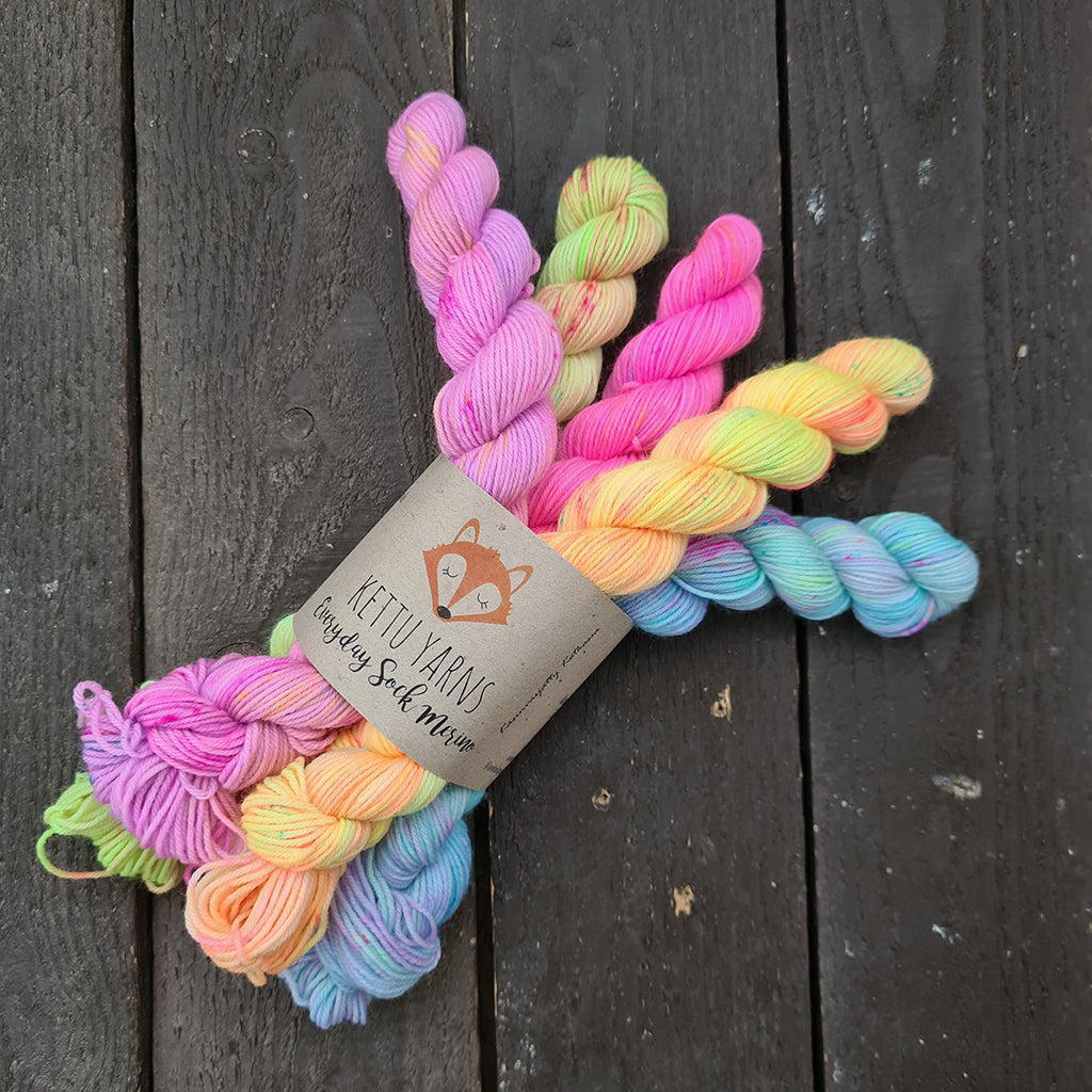Kettu Yarns - Everyday Sock Merino setti - Wild Child - 100 g