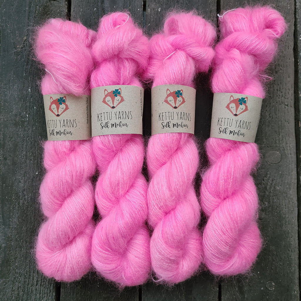 Kettu Yarns - Silk Mohair - Bubblegum - 50 g