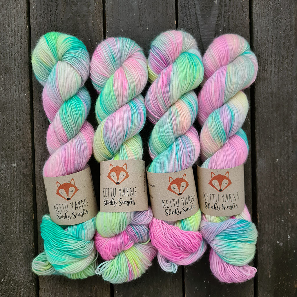 Kettu Yarns - Slinky Singles - Unicorn Cloud - 100 g