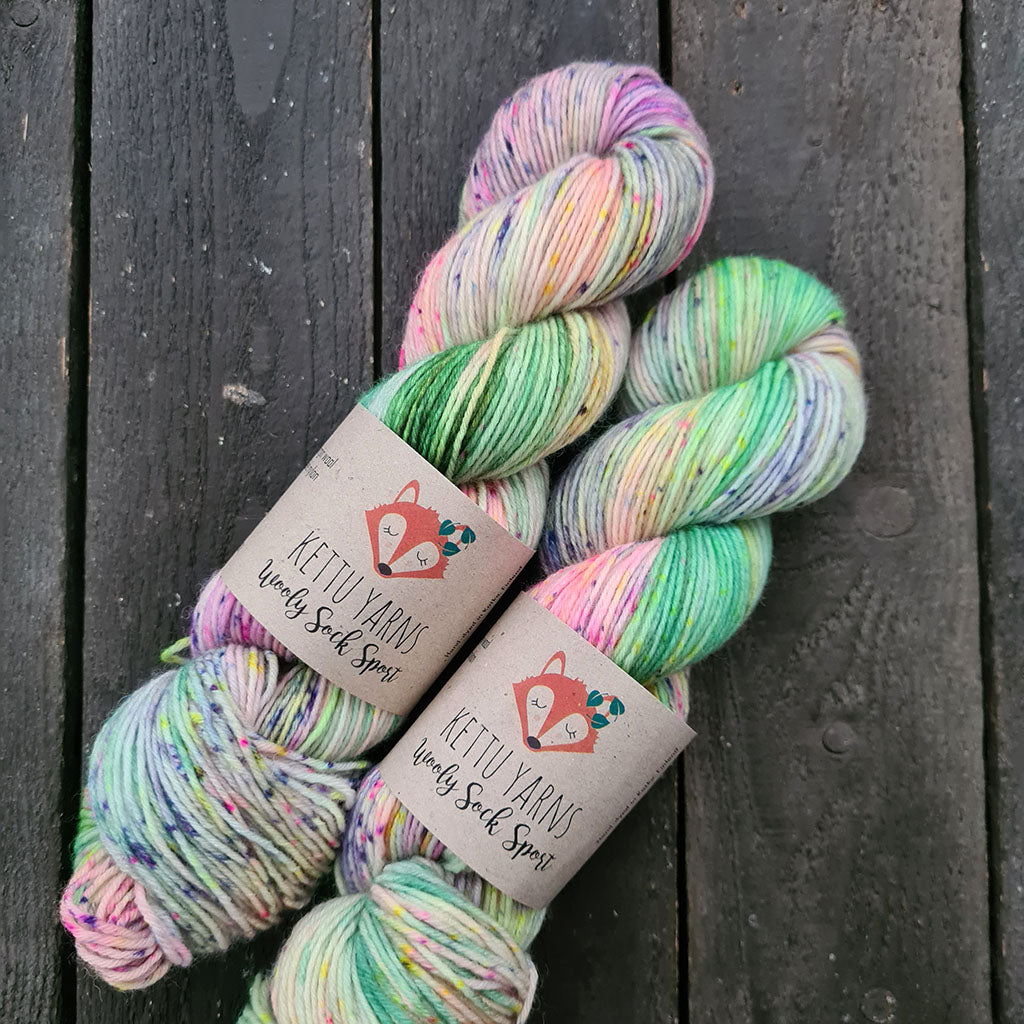 Kettu Yarns - Wooly Sock Sport - Lucky Skein #355 - 100 g