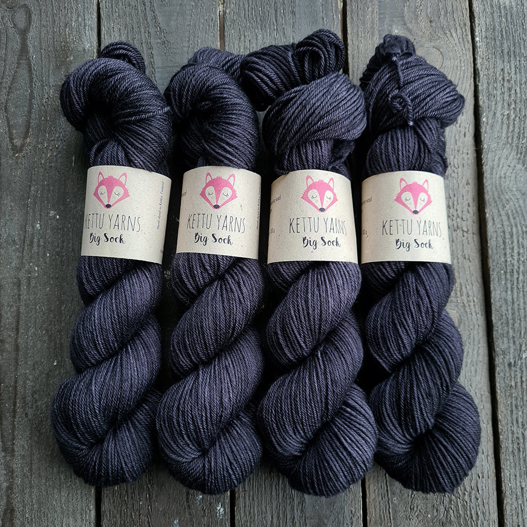 Kettu Yarns - Big Sock - Raven - 100 g