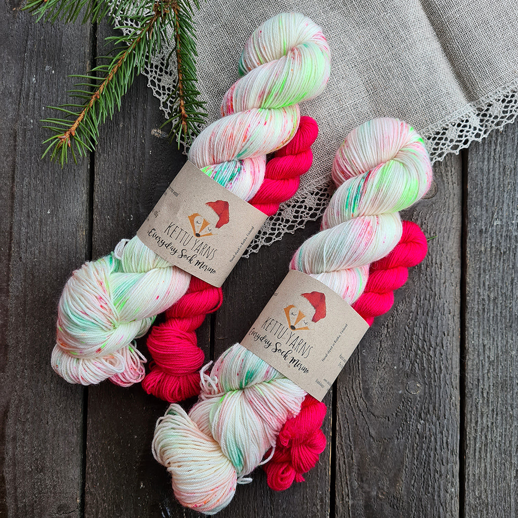 Kettu Yarns - Everyday Sock Merino setti - Baby it's Cold Outside - 120 g