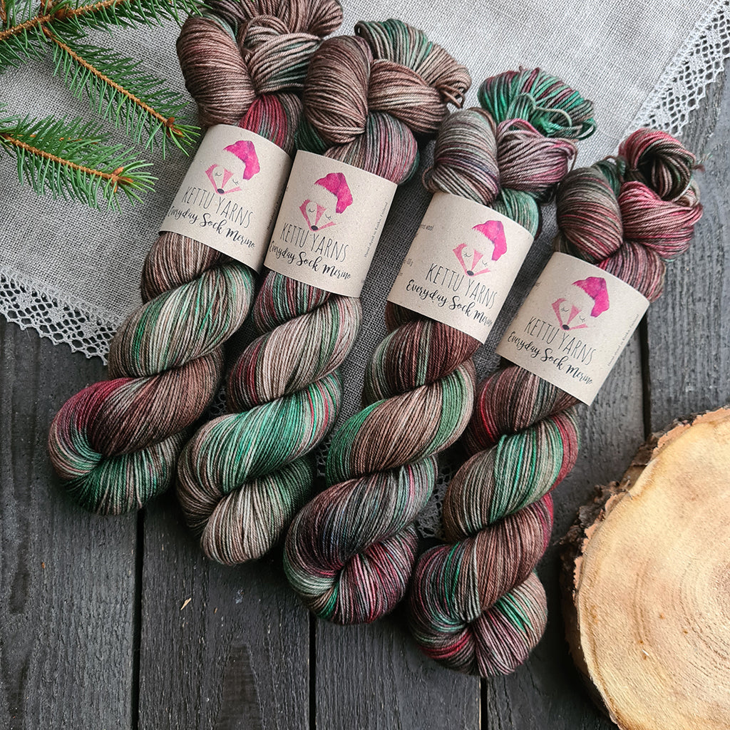 Kettu Yarns - Everyday Sock Merino - Mökkijoulu - 100 g