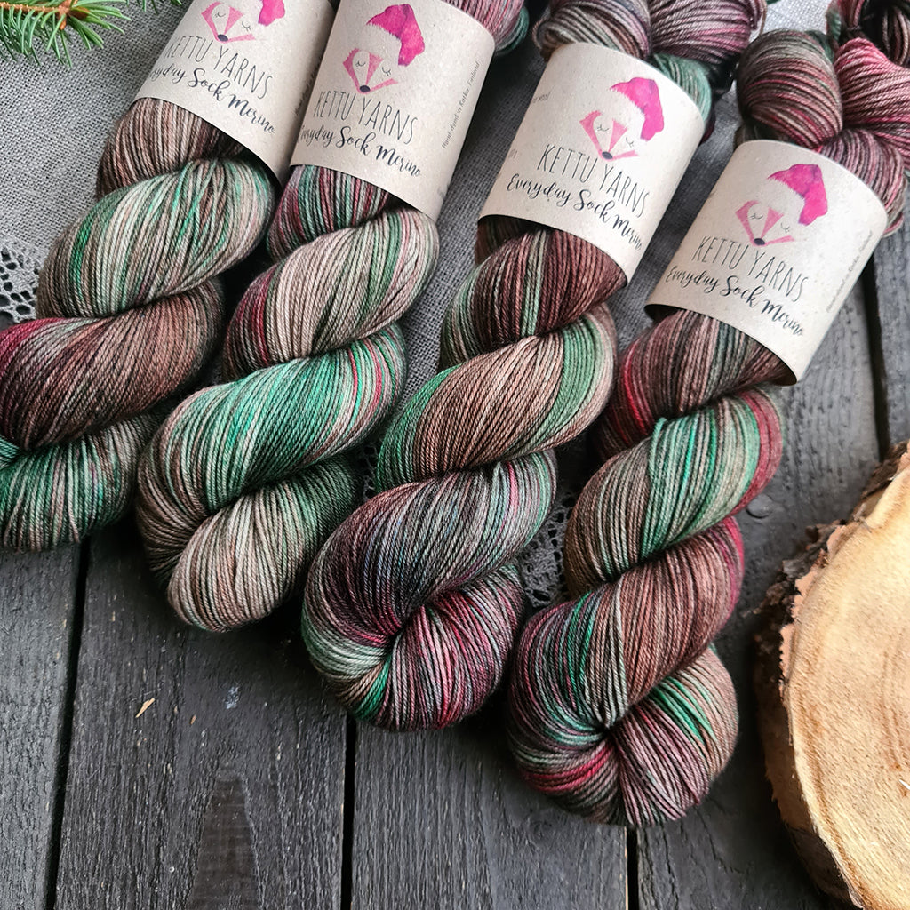 Kettu Yarns - Everyday Sock Merino - Mökkijoulu - 100 g