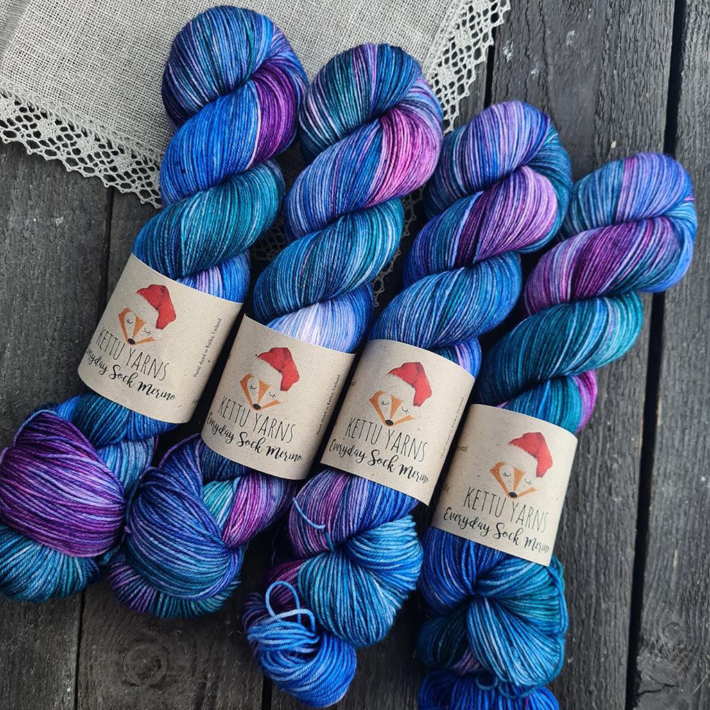 Kettu Yarns - Everyday Sock Merino - Winter Gems - 100 g