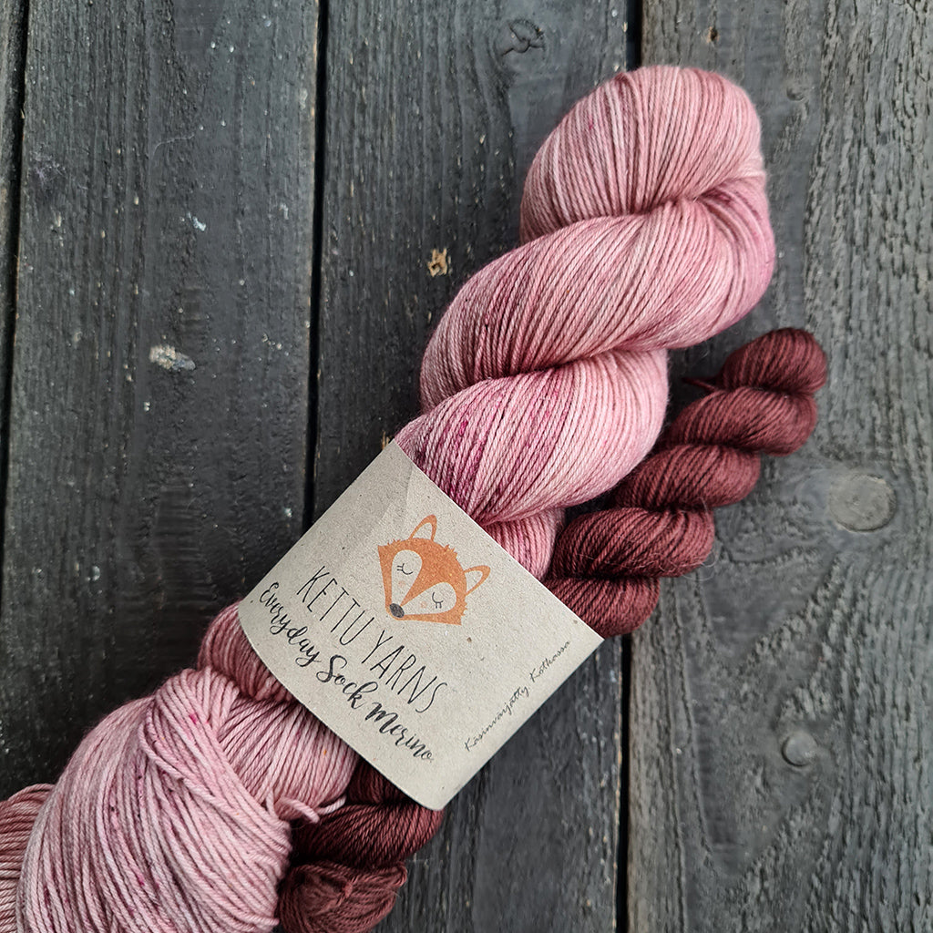 Kettu Yarns - Everyday Sock Merino setti - Cinnamon Apple - 120 g