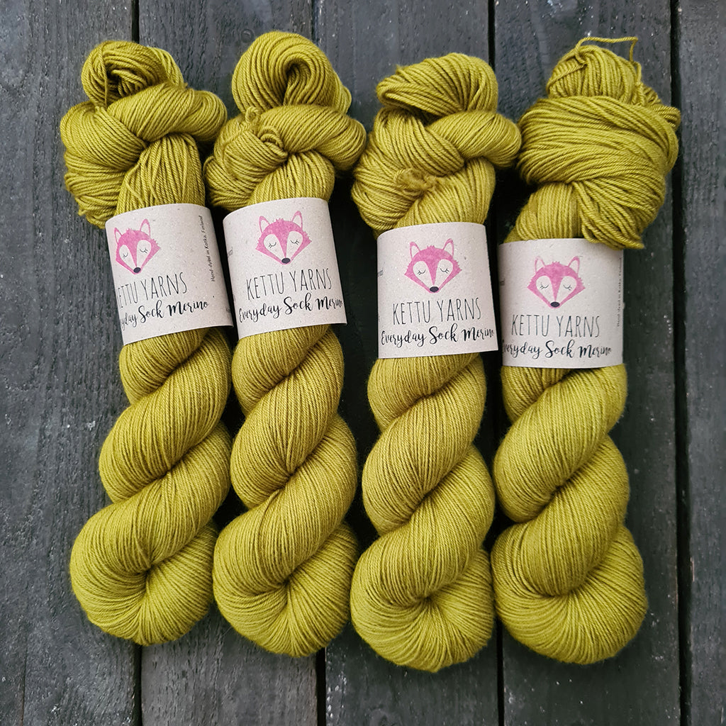 Kettu Yarns - Everyday Sock Merino - Olive You So Much - 100 g