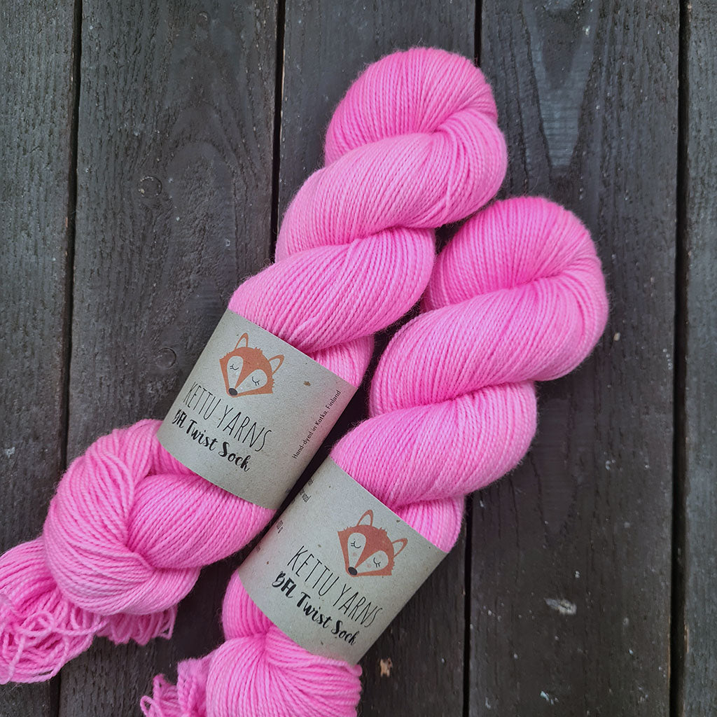 Kettu Yarns - BFL Twist Sock - Bubblegum - 100 g
