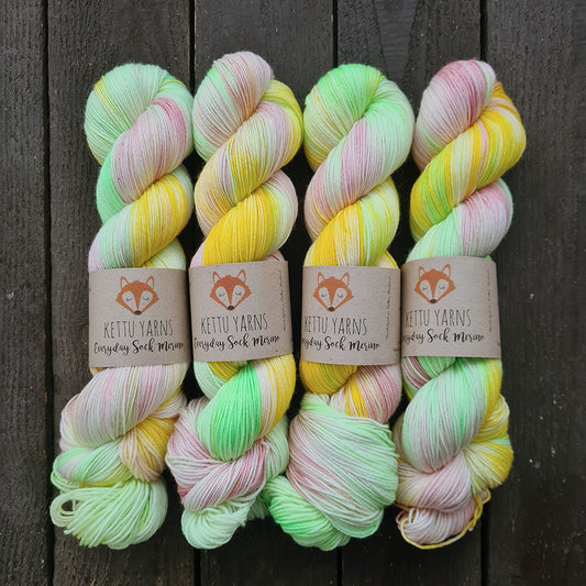 Kettu Yarns Colour of the Month - Everyday Sock Merino - Awakening March - 100 g