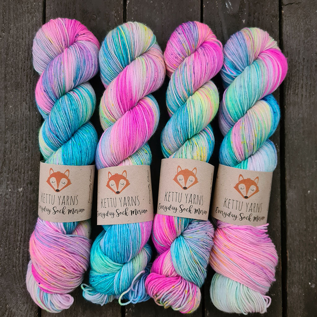 Kettu Yarns - Everyday Sock Merino - Don't Worry Be Happy - 100 g