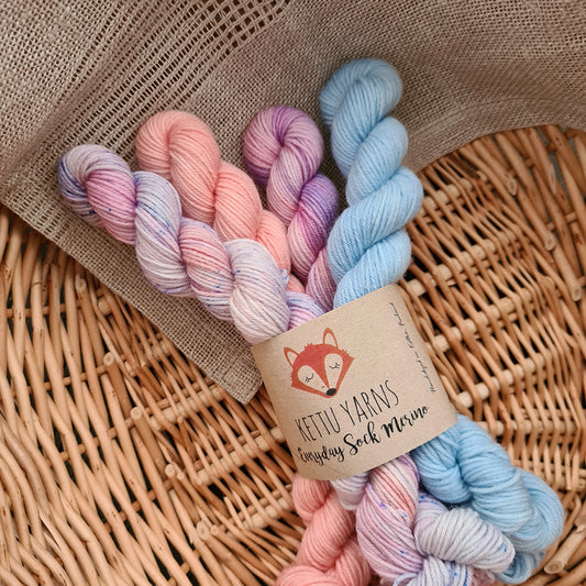 Kettu Yarns No Surprise Mini Club - Everyday Sock Merino set - January - 80 g