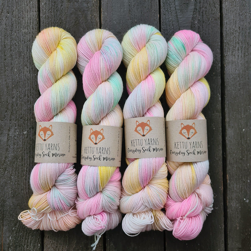 Kettu Yarns - Everyday Sock Merino - Spring Unicorn - 100 g