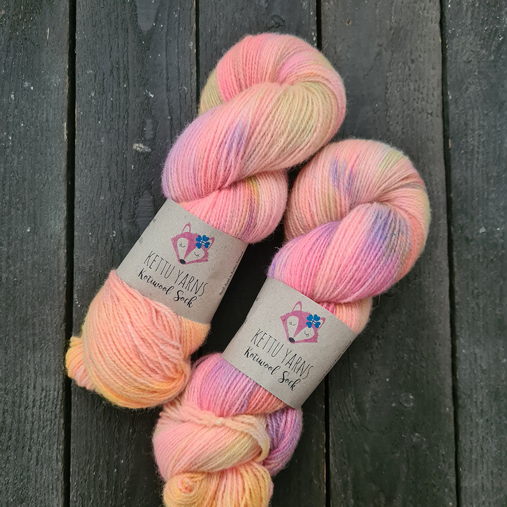 Kettu Yarns - Kotiwool Sock - Värileikki 8 - 100 g