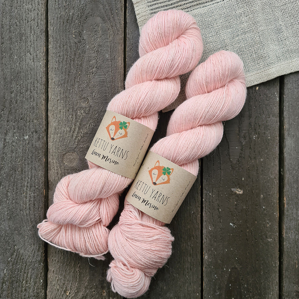 Kettu Yarns - Linen Merino - Peony - 100 g