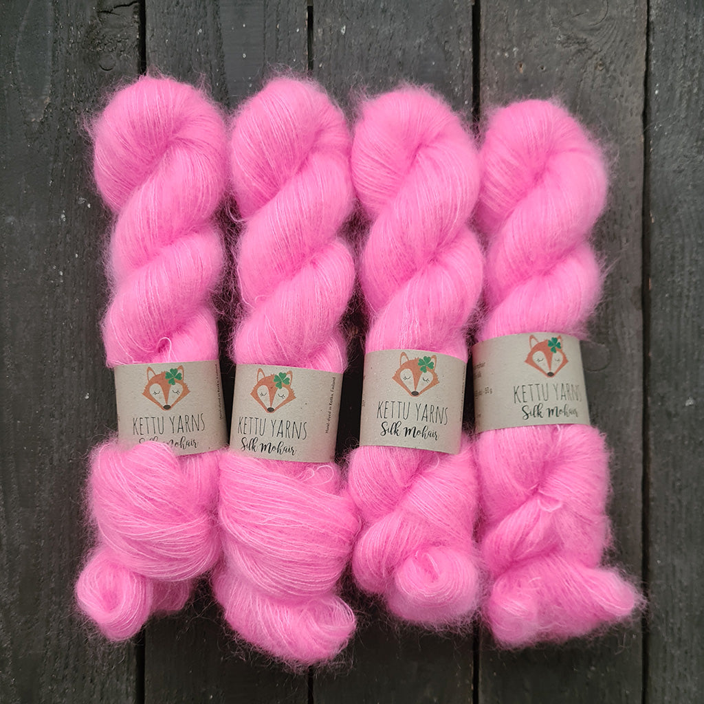 Kettu Yarns - Silk Mohair - Bubblegum - 50 g