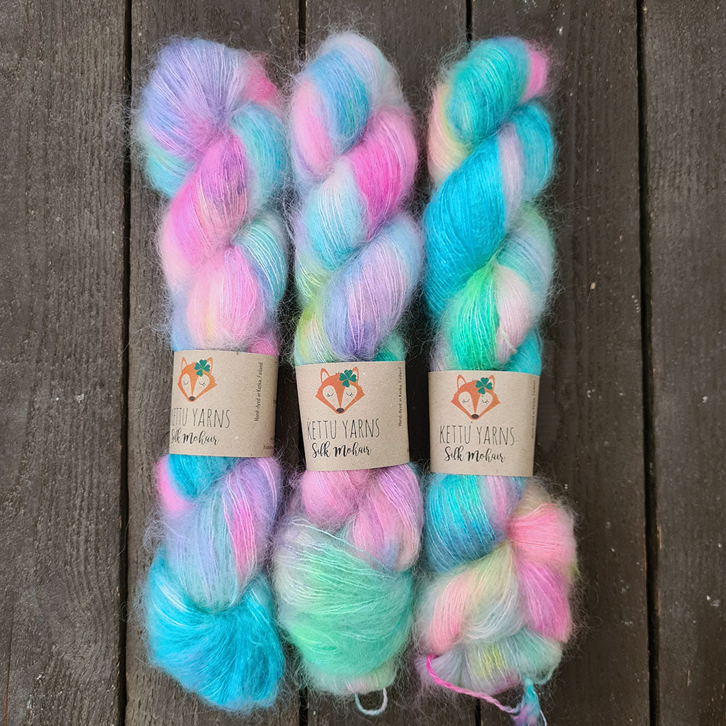 Kettu Yarns - Silk Mohair - Don't Worry Be Happy - 50 g