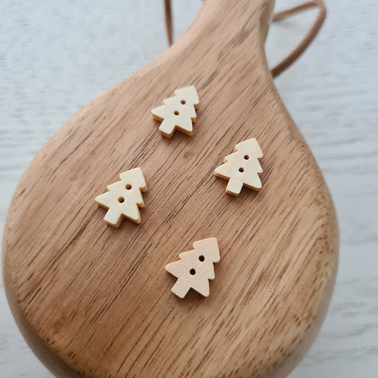 Wooden button - Spruce - 15 mm
