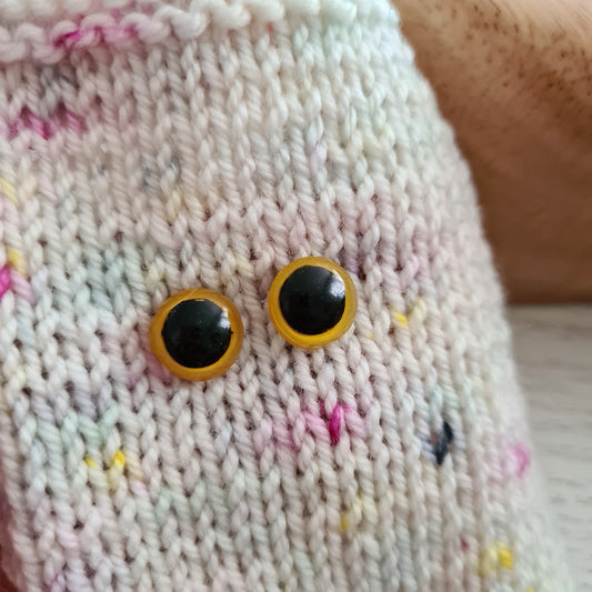 Safety eyes - yellow 12 mm