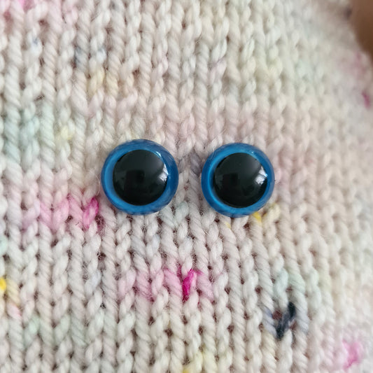 Safety eyes - blue 12 mm