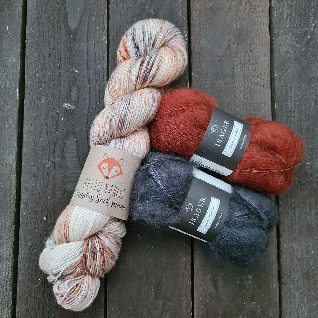 Kettu Yarns + Isager lankasetti - Autumn in Hki - 150 g