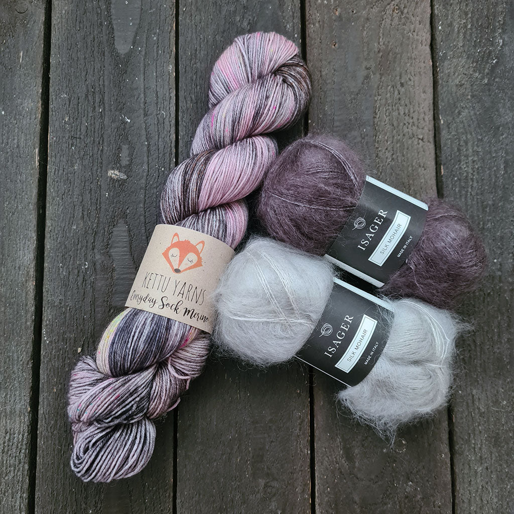 Kettu Yarns + Isager lankasetti - Moody I - 150 g