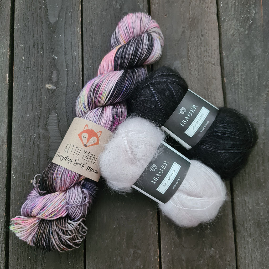 Kettu Yarns + Isager lankasetti - Moody II - 150 g