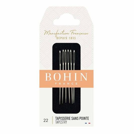 Bohin embroidery needles No 22 - 6 pcs
