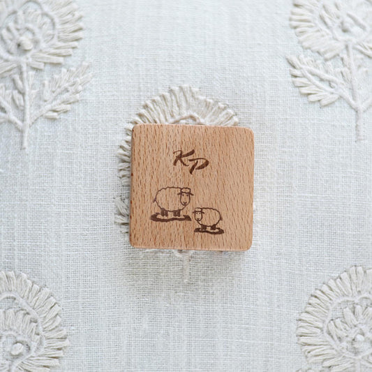 KnitPro wooden measuring tape - square - 150 cm