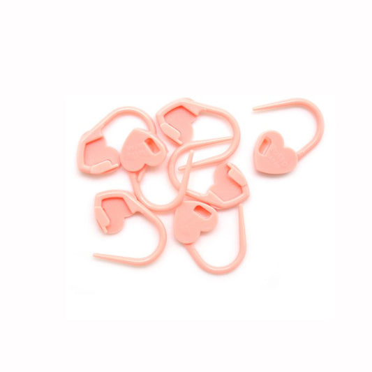 Tulip locking stitch markers - heart