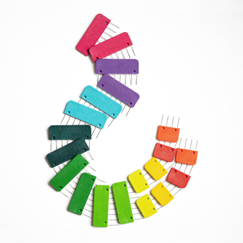 KnitPro Rainbow pingotuskammat, 20 kpl