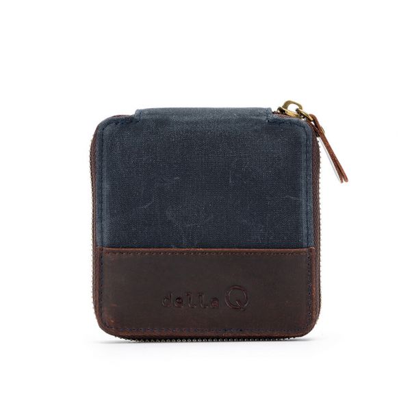 della Q Canvas Mini Zip Square tarvikekotelo