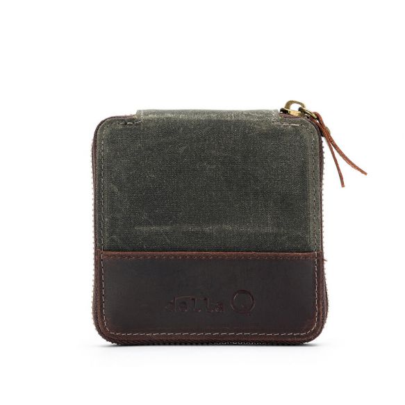 della Q Canvas Mini Zip Square tarvikekotelo