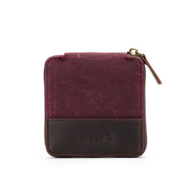 della Q Canvas Mini Zip Square tarvikekotelo