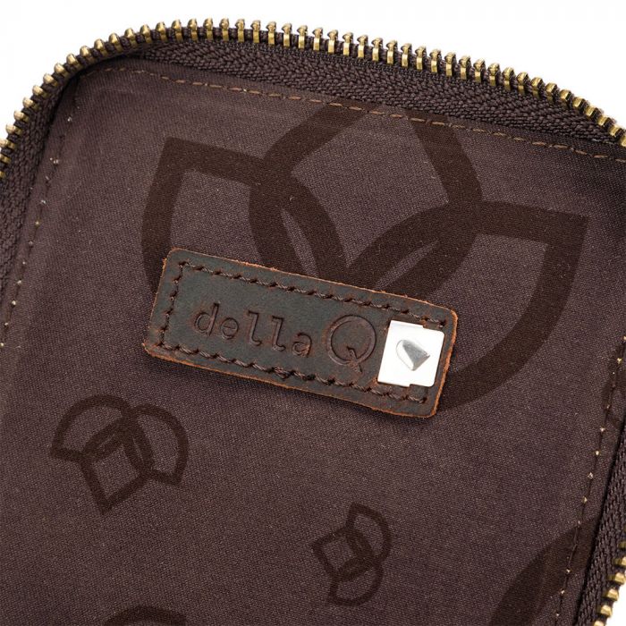 della Q Canvas Mini Zip Square tarvikekotelo