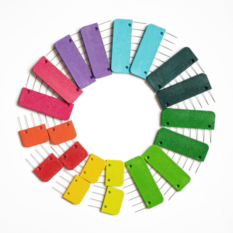 KnitPro Rainbow pingotuskammat, 20 kpl