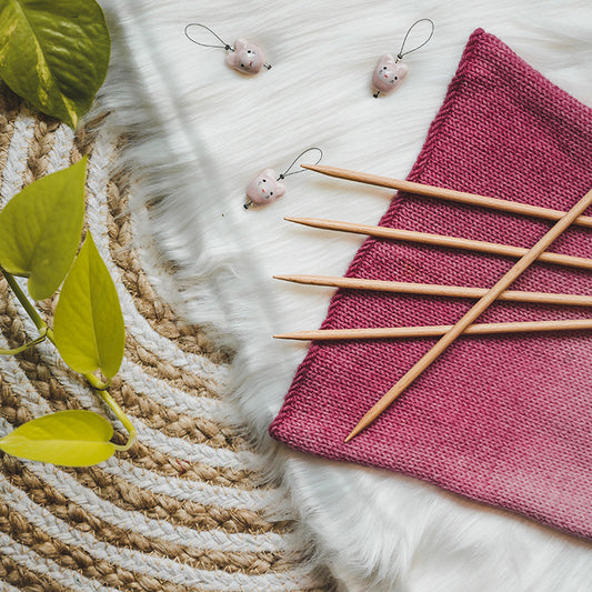 KnitPro Basix Birch 20 cm double-pointed needles