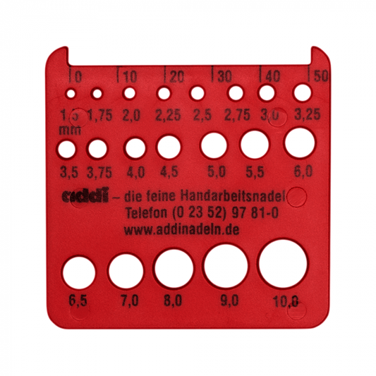 Addi Needle gauge - red
