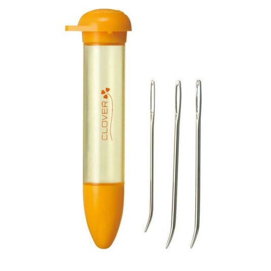 Clover Tapestry needle set bent tip orange
